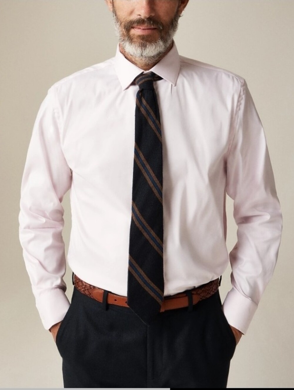 NWT J. Crew Bowery Performance Stretch Dress Shirt With Spread Collar Slim XL